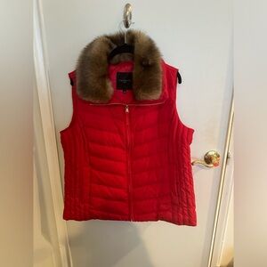 Women’s Talbots Plus Down Vest. Red Size X